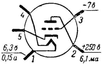 Высокочастотный триод 6С1Ж