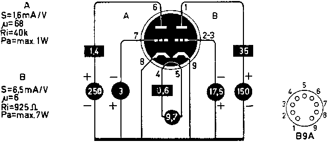 Двойной триод 10DR7