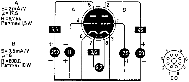 Двойной триод 10EG7