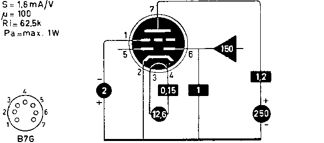 Двойной диод-триод 12AV6